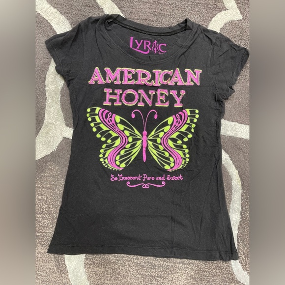 Y2K American Honey Lyric T-Shirt - Picture 1 of 3